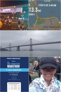 SF 1st Half Marathon - my toughest race and my slowest time.